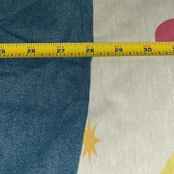 New Carhartt Denim Blue Jean Long Sleeve Button Up Work Shirt - Picture 5 of 6